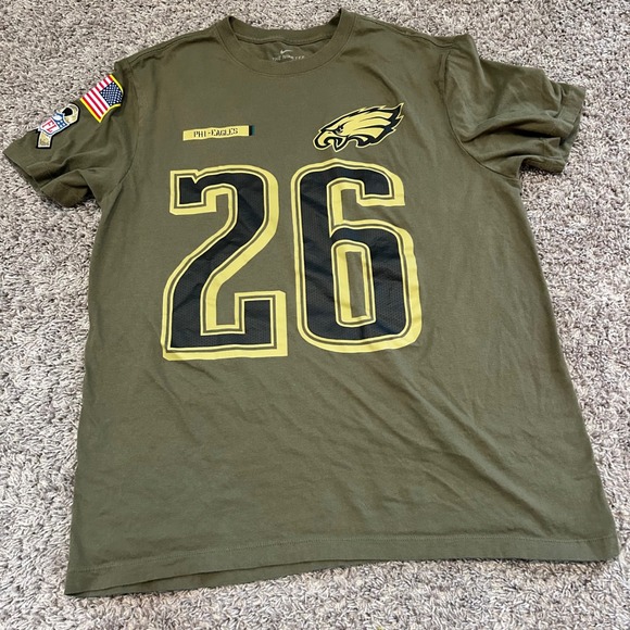 Nike Other - Nike Philadelphia Eagles‎ NFL Sanders 26 Olive Green T Shirt Mens Size Large